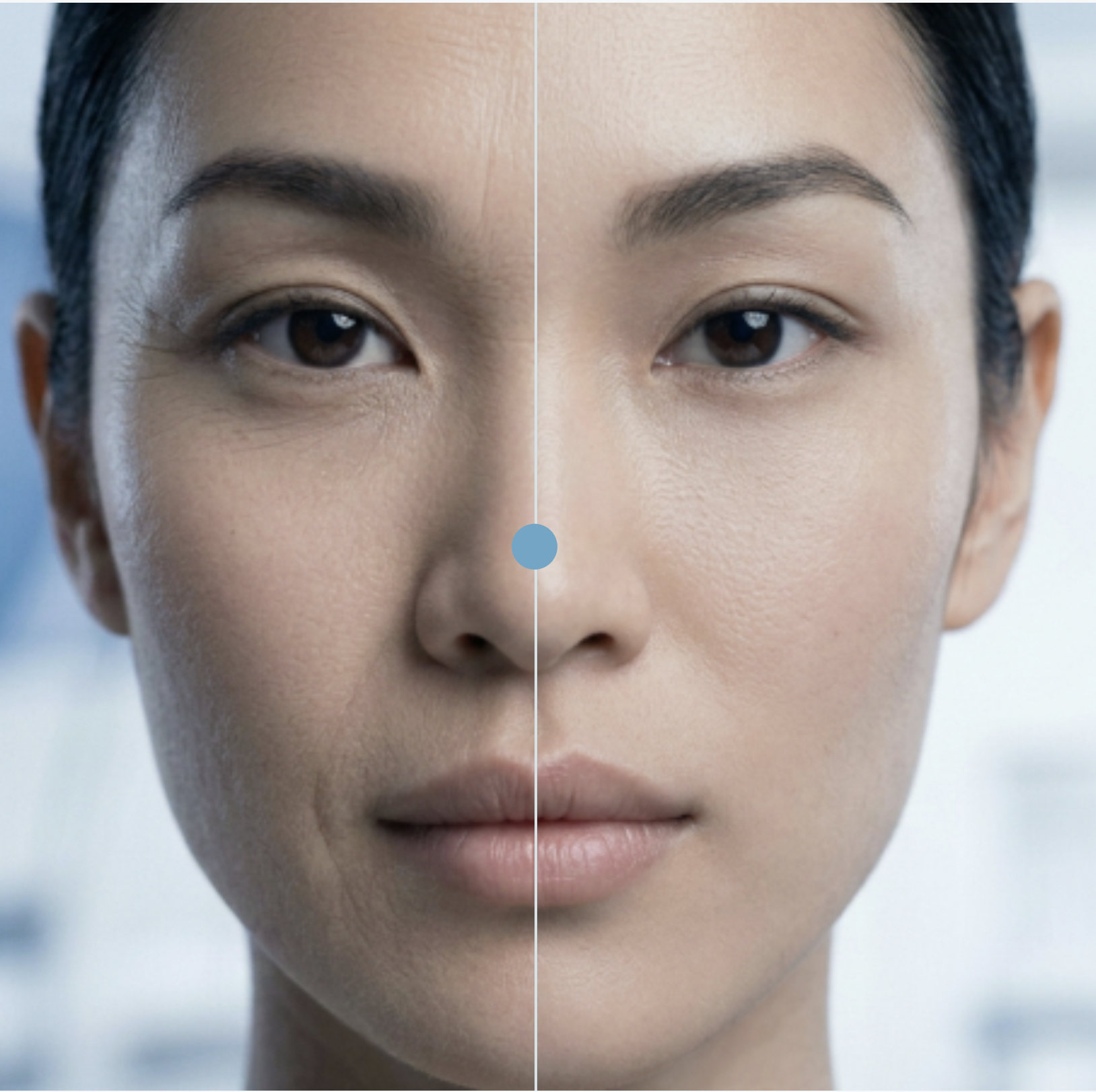 Before and after comparison